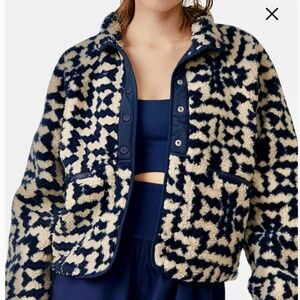 New FP Movement Rocky Ridge Fleece Jacket Size Large-Navy